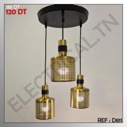 LUSTRE 811/3 DORRE ET NOIR