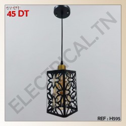 LUSTRE METAL ET VERRE H595