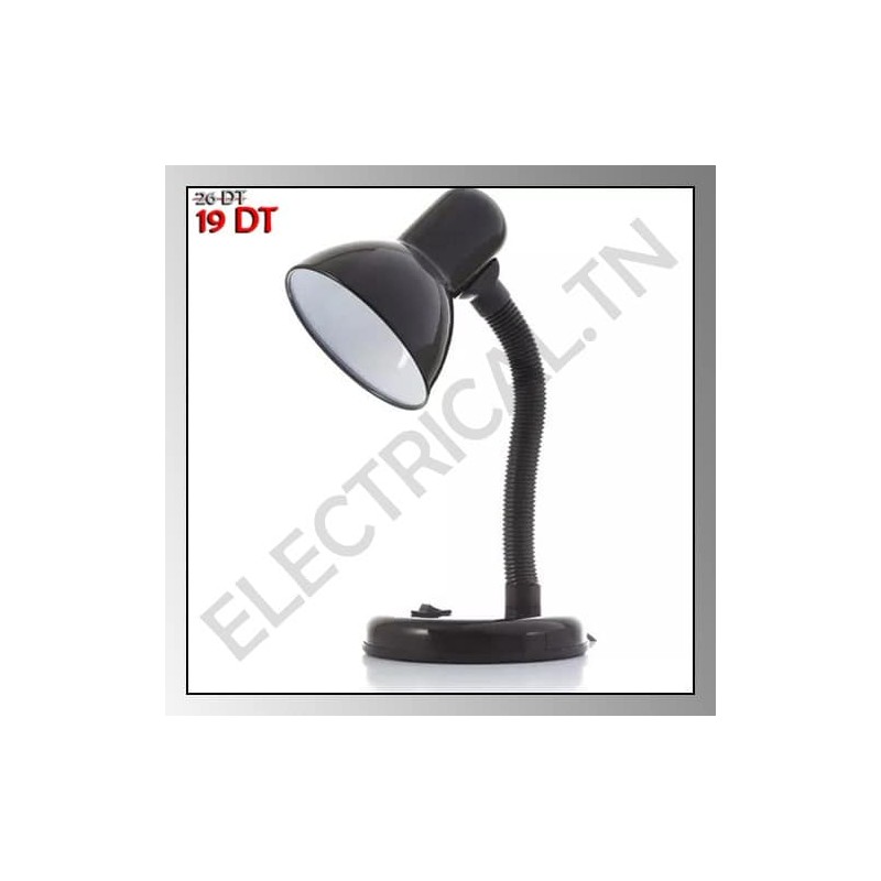 Lampe DEL de bureau NOMA avec loupe, 20 po, noir