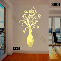 STICKERS MURAUX GOLD  SK 3153