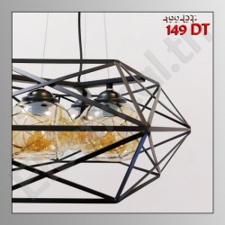 LUSTRE 4733/3 NOIR