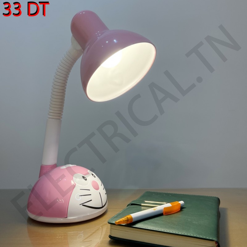 Lampe de bureau, enfant, abs rose, MATHIAS 93 lm Banky