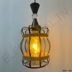 LUSTRE NOIR  A781