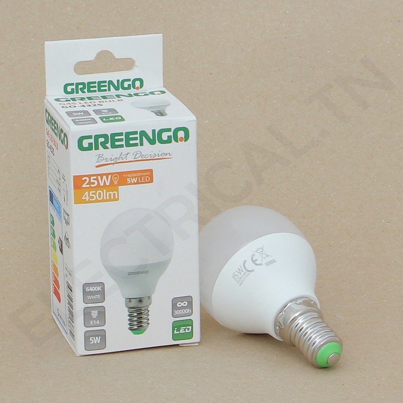 LAMPE LED 5W GREENGO E14