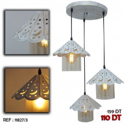 LUSTRE METALLIQUE 11827/3