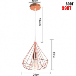 LUSTRE METALLIQUE ROSE 3587